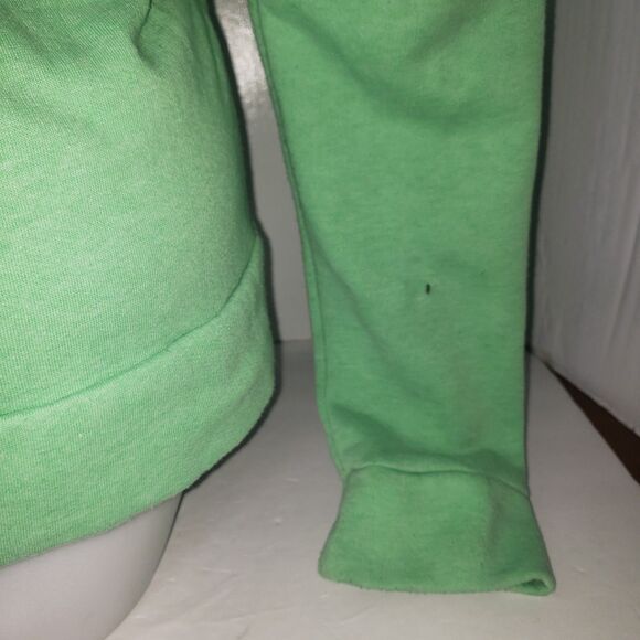 Victorias Secret PINK Bright Green Zip Front Hoodie Womens Size Large - Picture 5 of 9